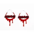 Scream Queen Hoop Earrings - 18 Gauge at Spencer's
