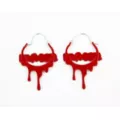 Scream Queen Hoop Earrings - 18 Gauge at Spencer's