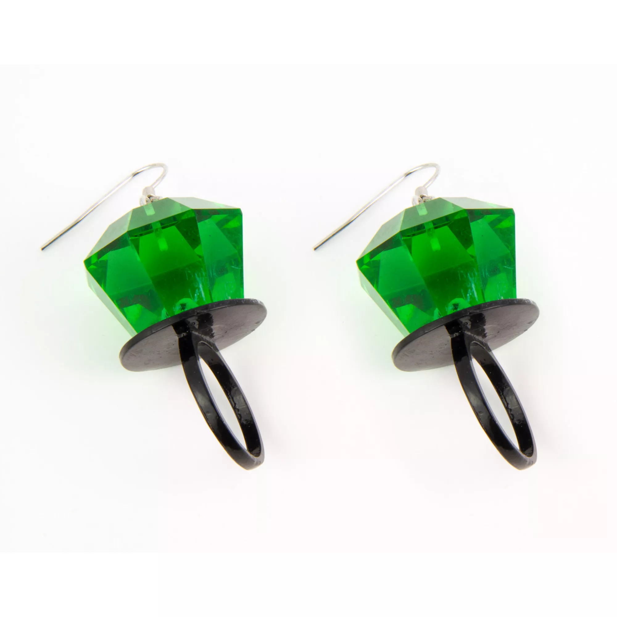 Candy Ring Dangle Earrings - 18 Gauge