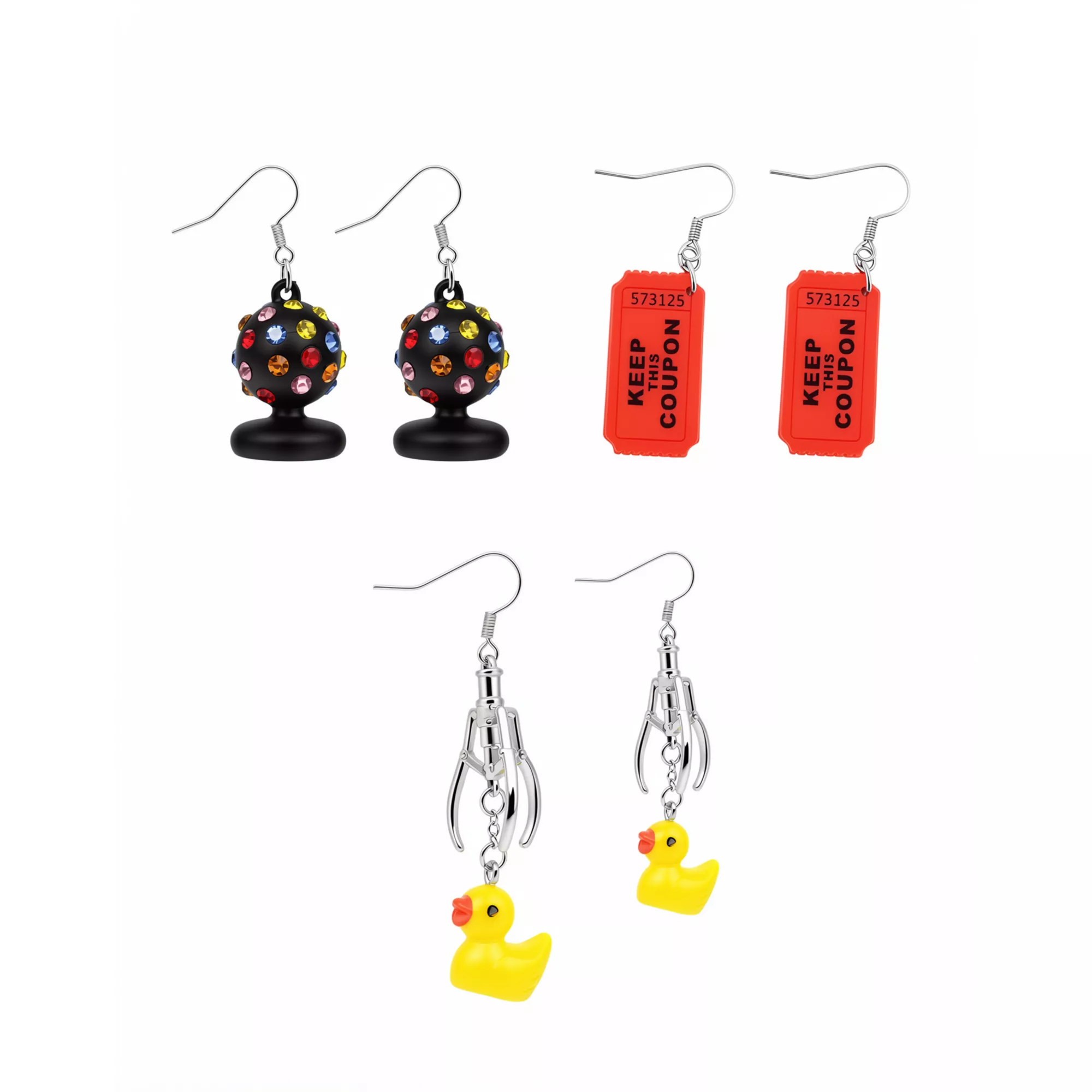 Multi-Pack Arcade Night Earring Set - 3 Pairs