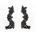 Black Bedazzled Bat Clip-On Ear Cuffs at Spencer's