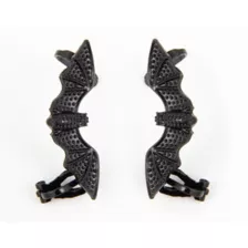 Black Bedazzled Bat Clip-On Ear Cuffs at Spencer's