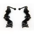 Black Bedazzled Bat Clip-On Ear Cuffs at Spencer's