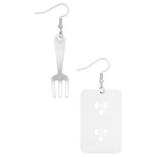 Fork and Outlet Dangle Earrings at Spencer's