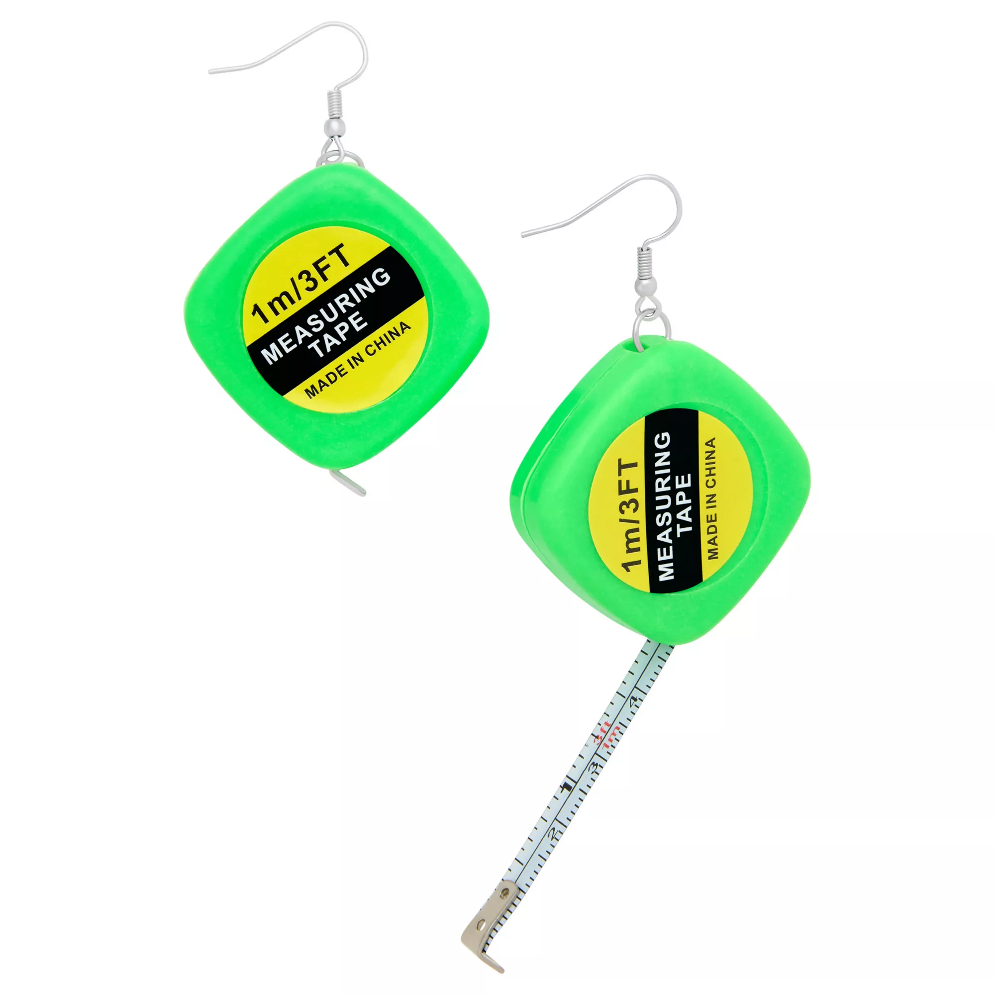 Measuring Tape Dangle Earrings