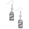 Spiked Beer Can Dangle Earrings at Spencer's