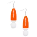 Orange and White Vibrator Dangle Earrings at Spencer's