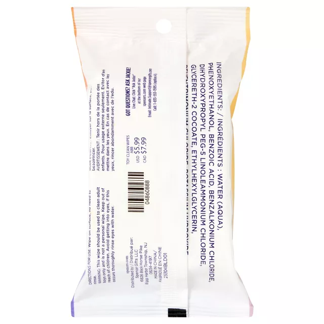 Antibacterial Toy Cleaning Wipes - Hott Love at Spencer's