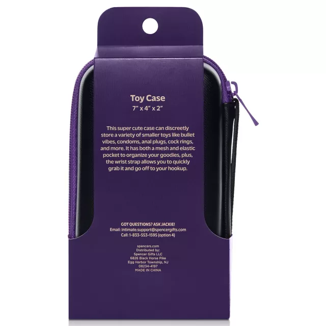 Hott Love Mini Purple Toy Storage Case at Spencer's