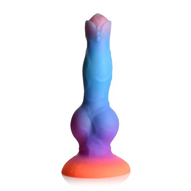 Creature Cocks Glow in the Dark Astro Cock Vibrating Dildo with Remote