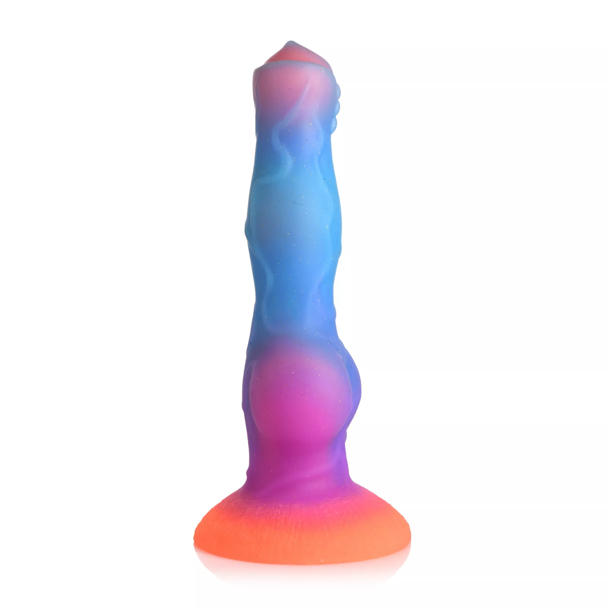 Creature Cocks Glow in the Dark Astro Cock Vibrating Dildo with Remote at Spencer's