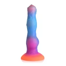 Creature Cocks Glow in the Dark Astro Cock Vibrating Dildo with Remote at Spencer's