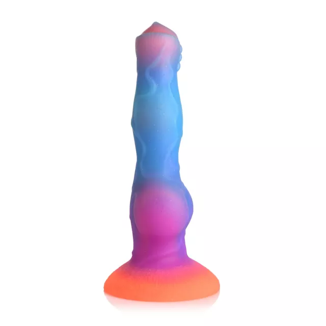Creature Cocks Glow in the Dark Astro Cock Vibrating Dildo with Remote