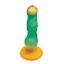 Creature Cocks Glow in the Dark Astro Cock Vibrating Dildo with Remote at Spencer's
