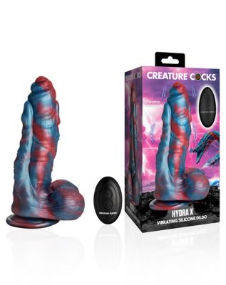 Creature Cocks Hydra X Vibrating Silicone Dildo with Remote - Spencer's