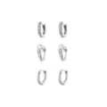 Multi-Pack CZ Heart Titanium Huggie Hoop Earrings 3 Pair - 18 Gauge at Spencer's