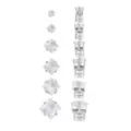 Multi-Pack Square CZ Magnetic Fake Stud Earrings - 6 Pair at Spencer's