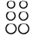 Multi-Pack Black Titanium Hoop Earrings 3 Pair - 20 Gauge at Spencer's
