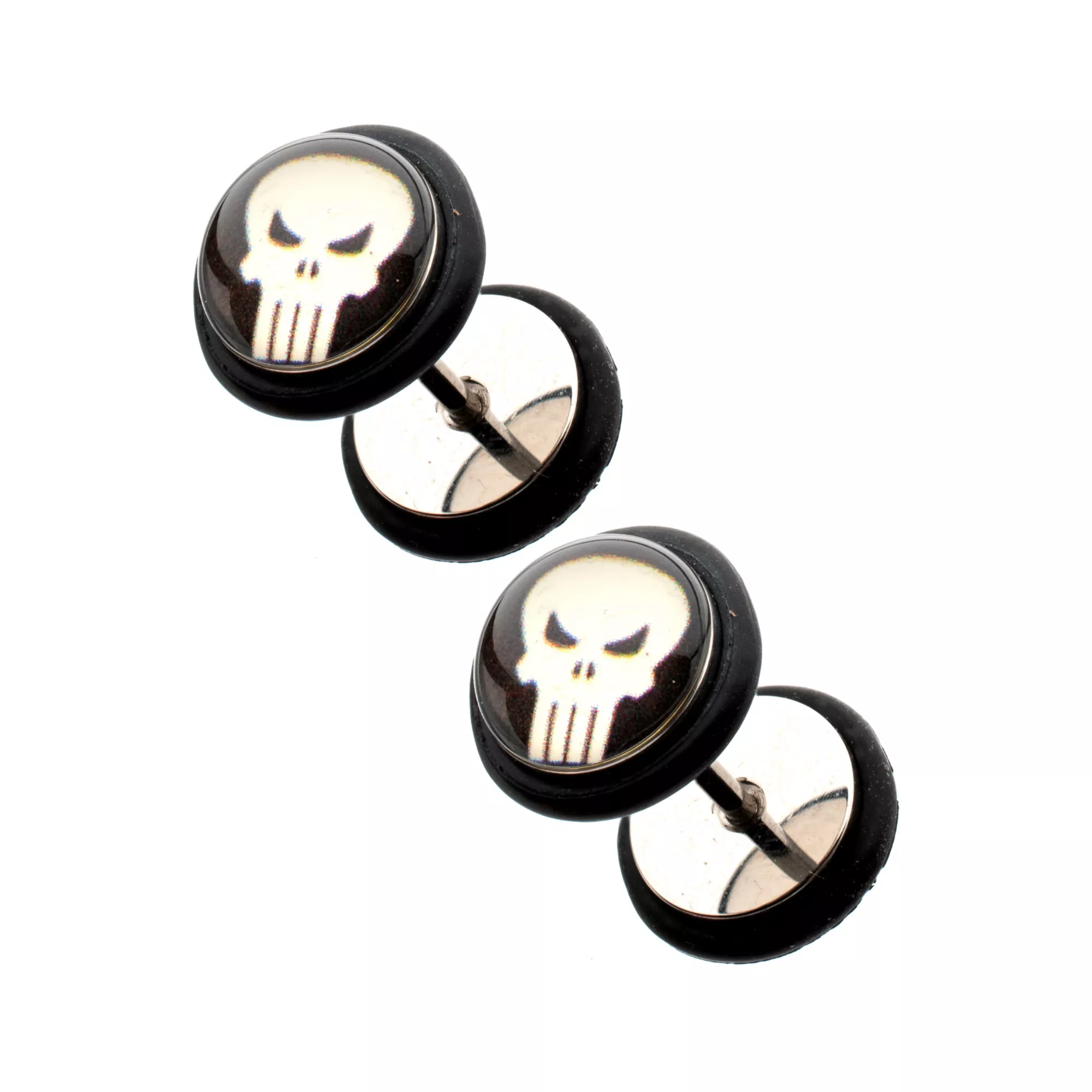 Punisher Faux Plugs 18 Gauge - Marvel