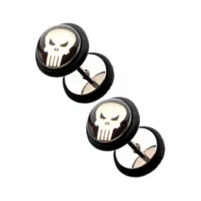 Punisher Faux Plugs 18 Gauge - Marvel at Spencer's
