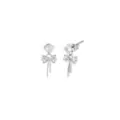 CZ Bow Titanium Dangle Stud Earrings - 20 Gauge at Spencer's