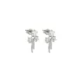 CZ Bow Titanium Dangle Stud Earrings - 20 Gauge at Spencer's