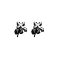 CZ Titanium Black Cross Stud Earrings - 20 Gauge at Spencer's
