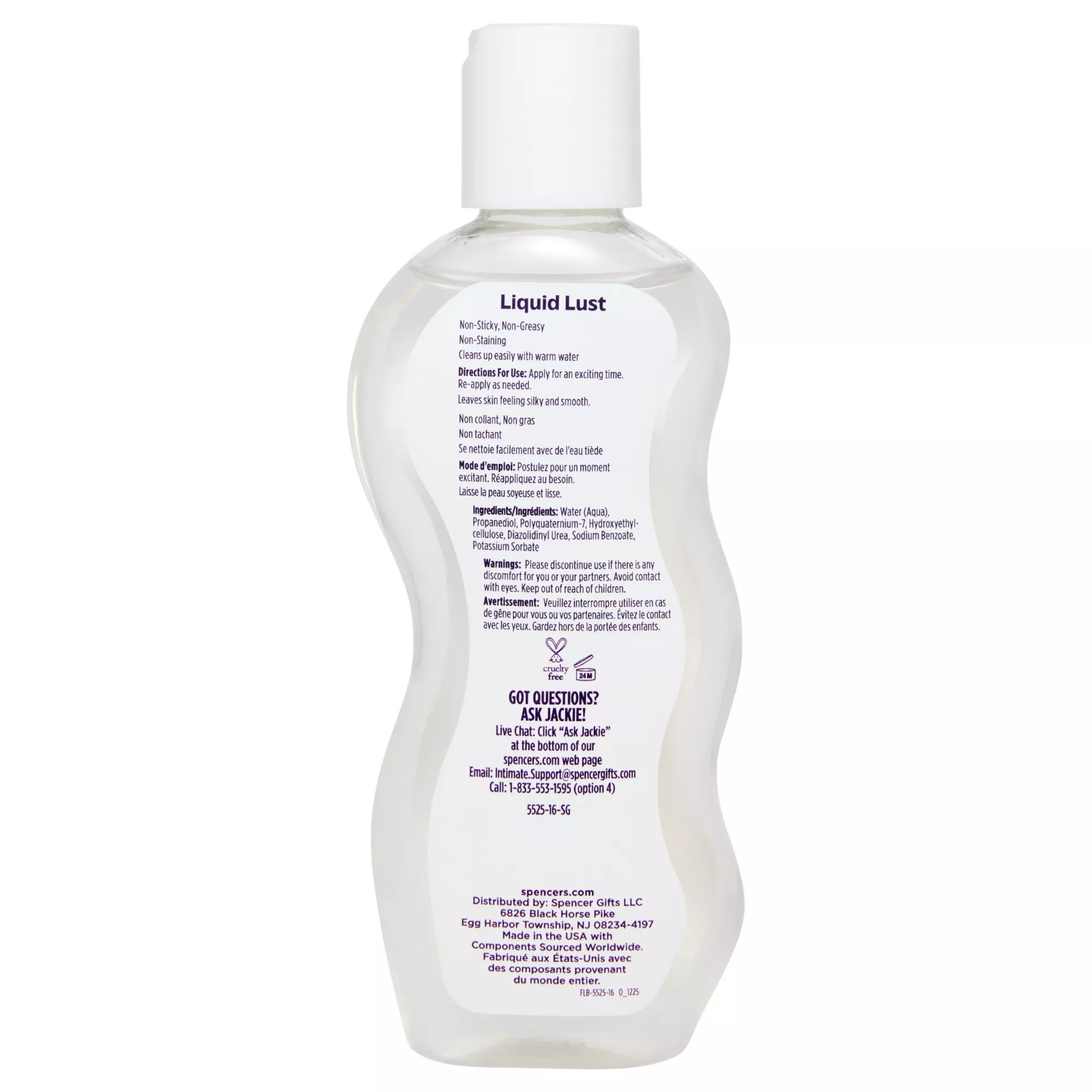 Liquid Lust Water-Based Glide 4 oz. - Hott Love at Spencer's