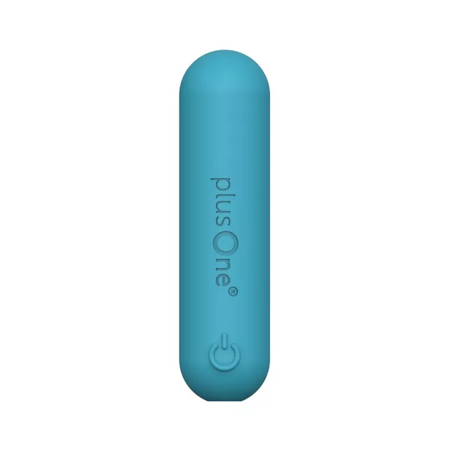 plusOne Ribbed Vibrating Bullet Teal