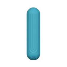 plusOne Ribbed Vibrating Bullet Teal at Spencer's