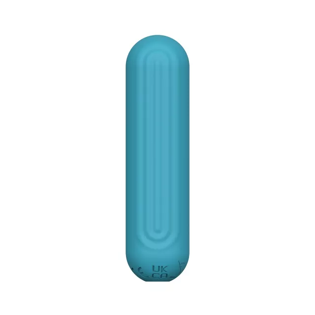 plusOne Ribbed Vibrating Bullet Teal
