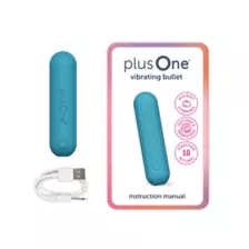 plusOne Ribbed Vibrating Bullet Teal at Spencer's