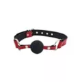 Rouge Black and Red Leather Ball Gag at Spencer's