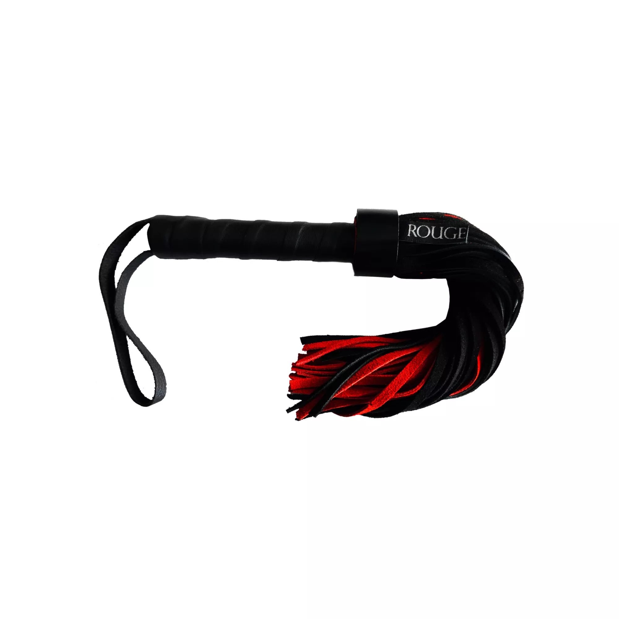 Rouge Red and Black Suede Flogger