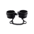 Rouge Black Leather Cuffs at Spencer's