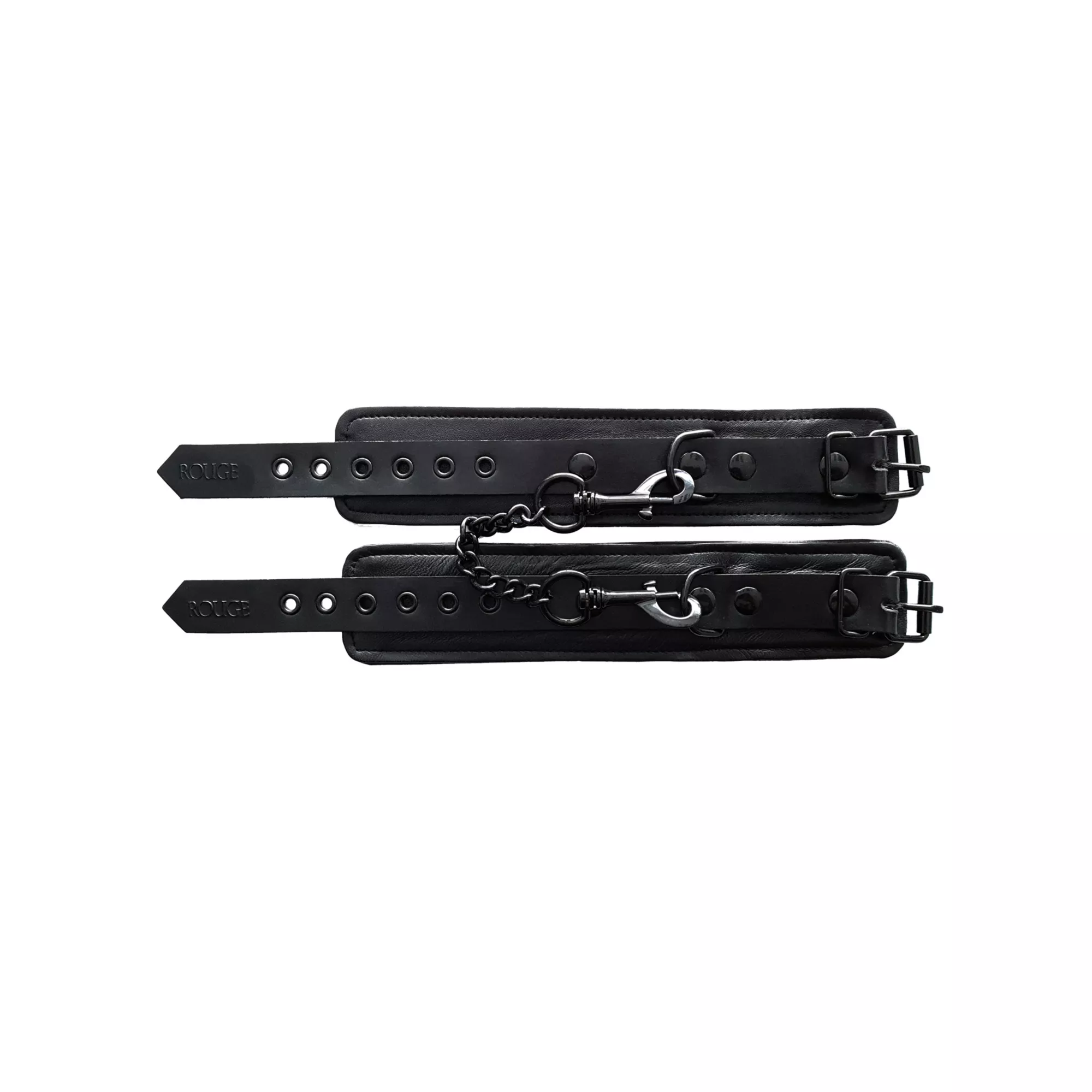 Rouge Black Leather Cuffs