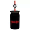 Ghost Face Rhinestone Glass Cup with Straw - 15 oz. at Spencer's
