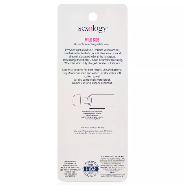 Sexology Wild Side Mini Wand Vibrator at Spencer's