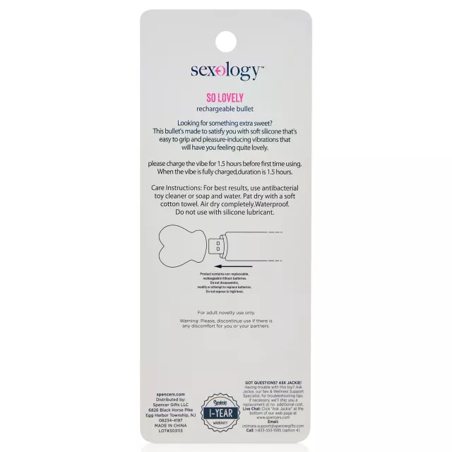Sexology So Lovely Rechargeable Bullet Vibrator at Spencer's
