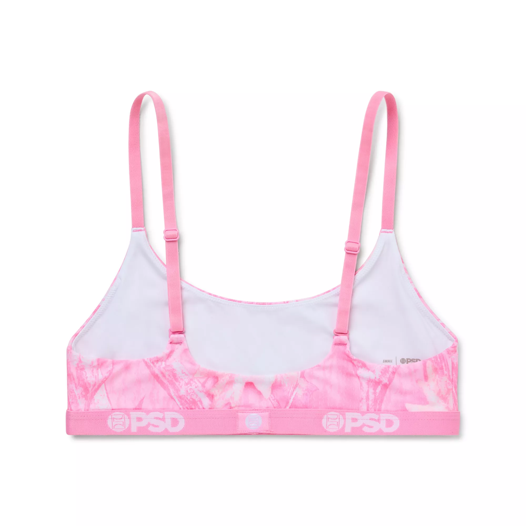 PSD Pink Trail Dust Camo Scoop Sports Bra at Spencer's