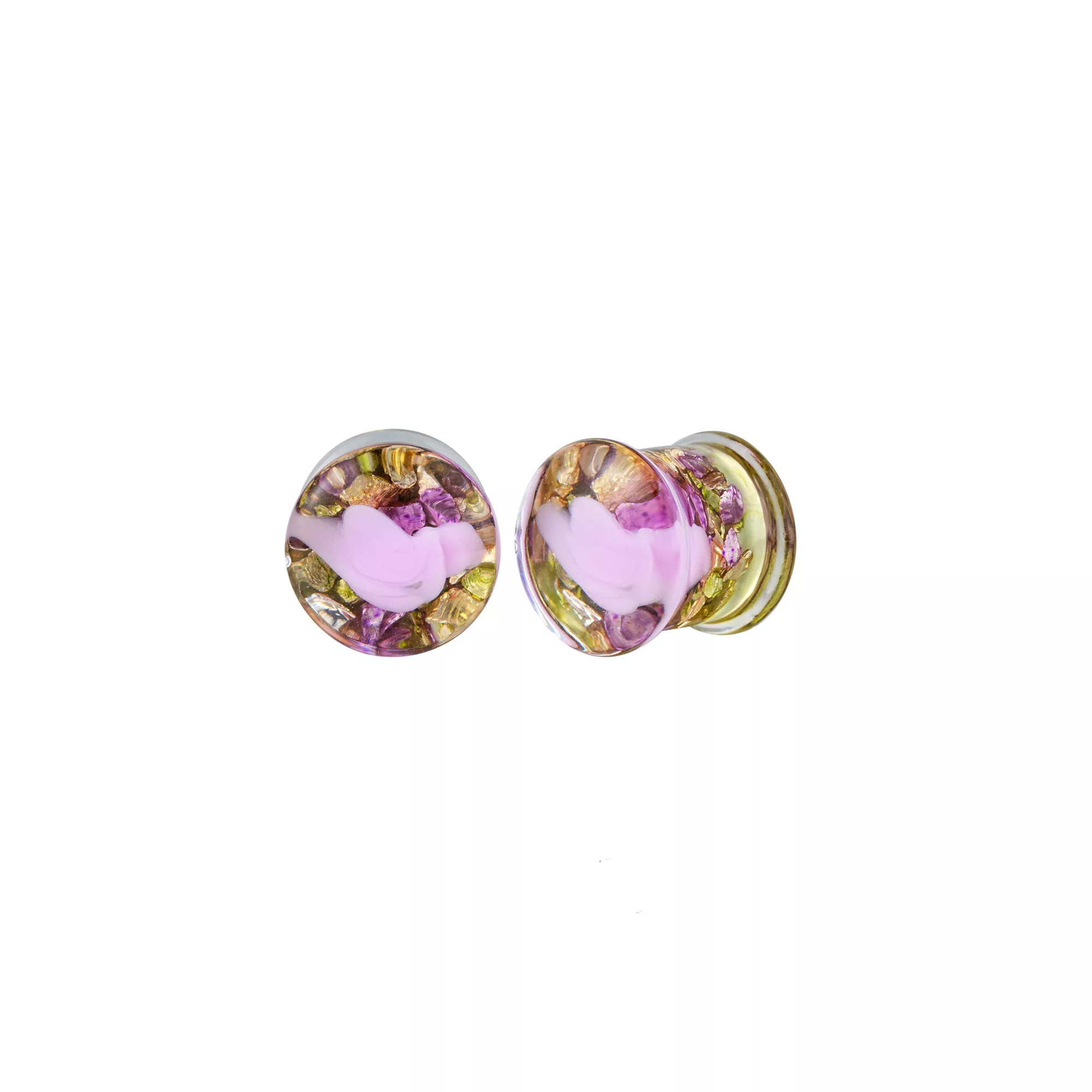 Multicolor Faceted Resin Plugs