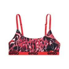 PSD Ghost Face Red Lightning Scoop Sports Bra at Spencer's