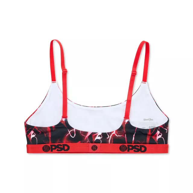 PSD Ghost Face Red Lightning Scoop Sports Bra at Spencer's