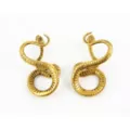 Coiled Snake Gold-Tone Ear Hangers at Spencer's