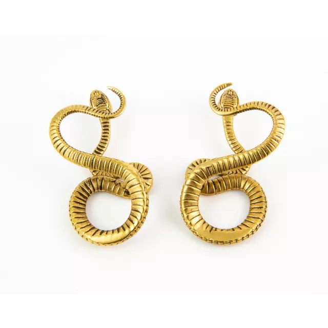 Coiled Snake Gold-Tone Ear Hangers at Spencer's