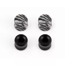 Multi-Pack Black Agate Stone Plugs and Tunnels - 2 Pair at Spencer's