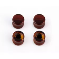 Multi-Pack Tiger's Eye Stone Plugs and Tunnels - 2 Pair at Spencer's