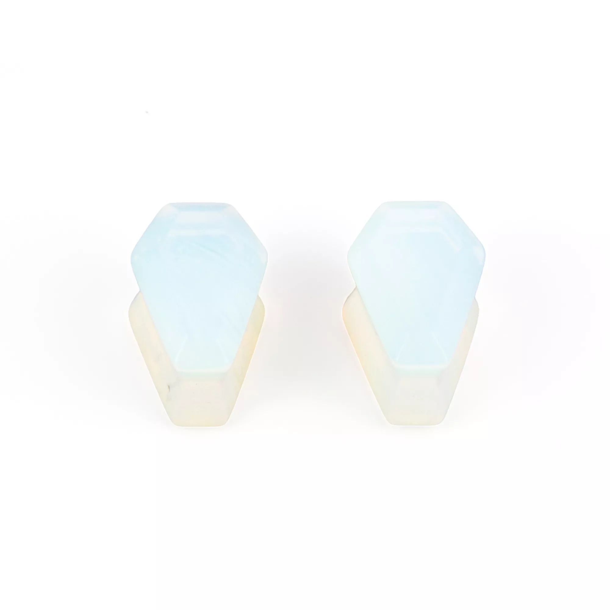 Coffin Opalite Stone Plugs