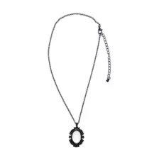 Moonstone-Effect Antique Frame Necklace at Spencer's