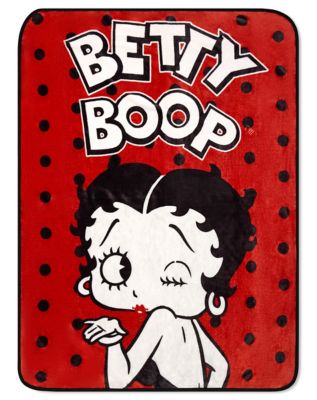 Betty Boop Kiss Fleece Blanket